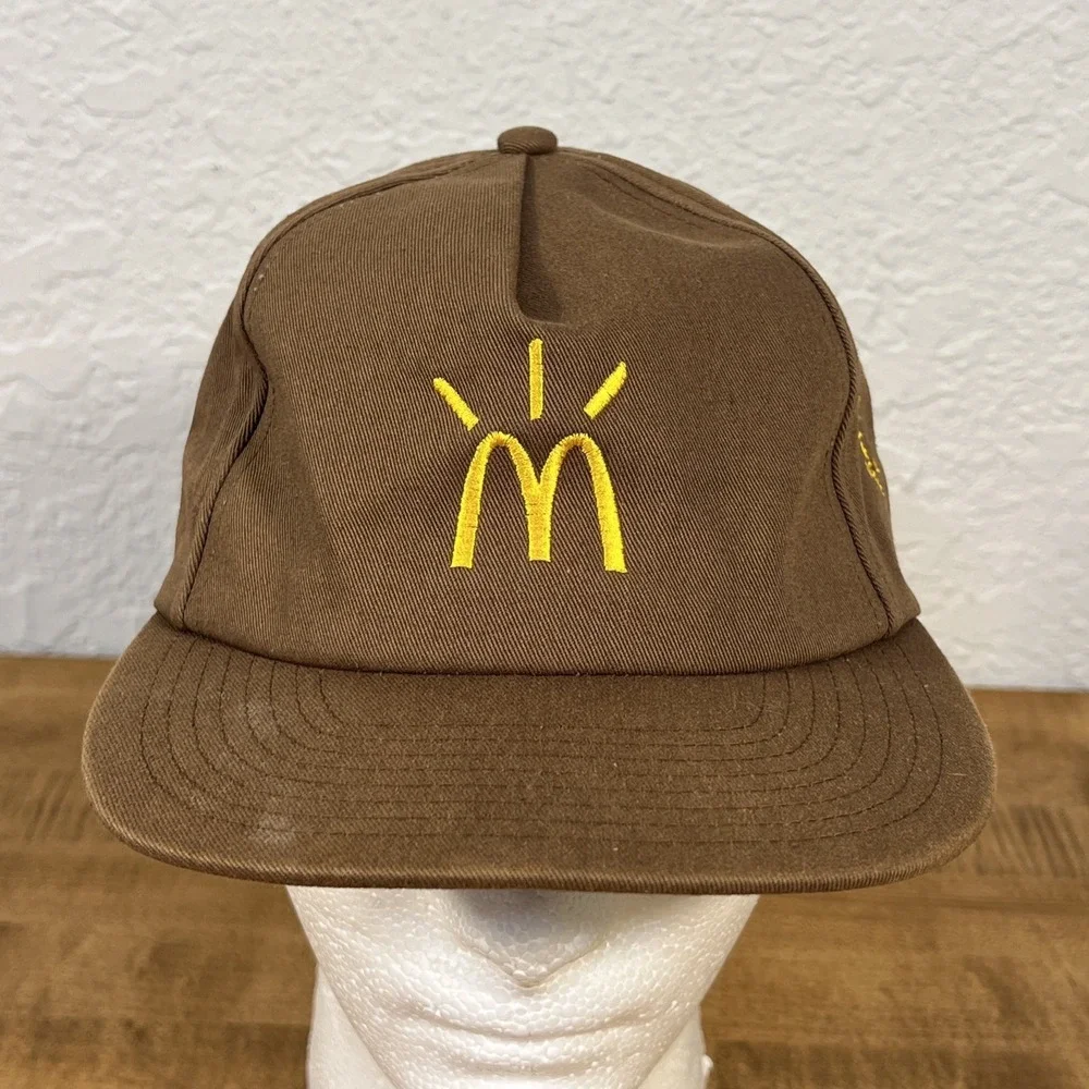 Travis Scott x McDonalds Arches Cactus Jack Black/Red & Brown SnapBack Hat Lot